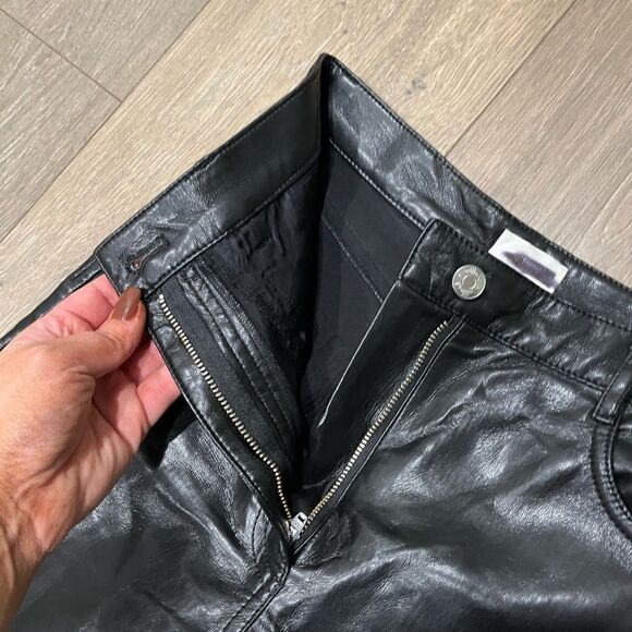Wilfred Aritzia The Melina Vegan Leather Cropped Pants - Size 4 - Picture 4 of 8